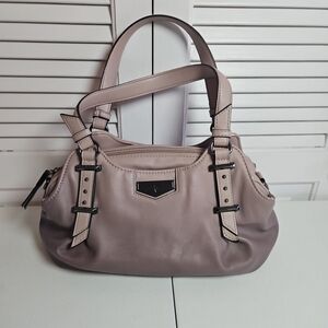 Vera Wang Simply Vera Buena Satchel Hand Bag Purse Purple Mauve Ombre